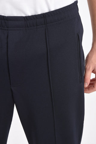pantaloni track a 2 tasche con elastico in vita