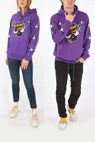 maxi patch pocket CL-S-GIRK sweatshirt with printed profiles