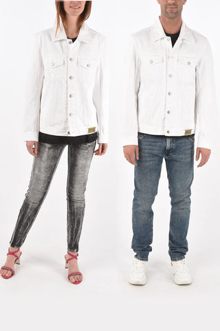 giubbotto NHILL-C1 in denim con taschini