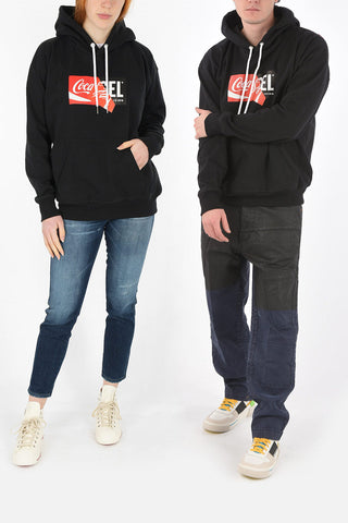 COCA COLA hooded CC-S-ALBY-COLA sweatshirt with maxi patch pocket