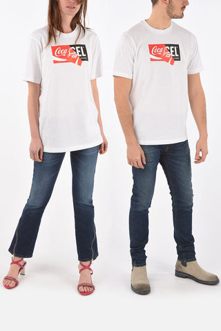 COCA COLA crew-neck CC-T-JUST t-shirt with front logo-print