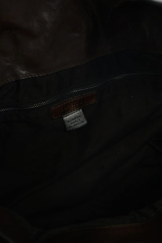 Vintage Effect Leather CHELSEA Maxi Tote Bag
