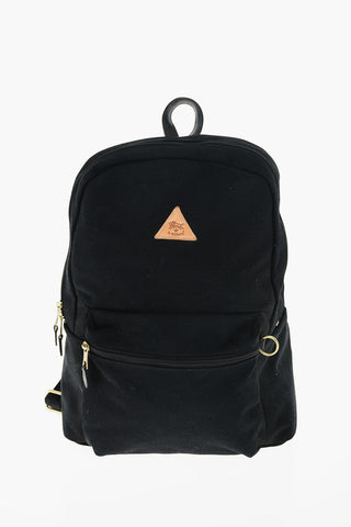 Textile Backpack with Outer Pocket