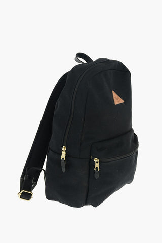 Textile Backpack with Outer Pocket