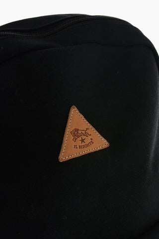 Textile Backpack with Outer Pocket