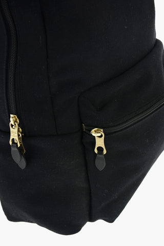 Textile Backpack with Outer Pocket