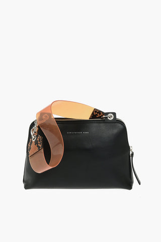 Snake Printed Leather Crossbody Bag