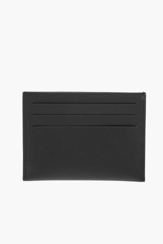 Portacarte in pelle con logo stampato