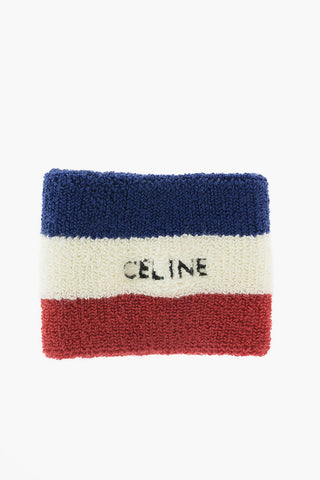 polsino a righe in misto cotone