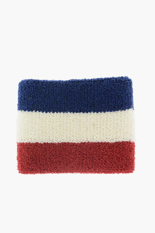 polsino a righe in misto cotone