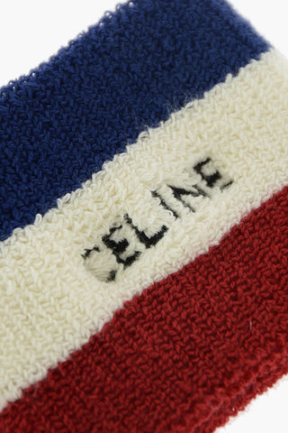 polsino a righe in misto cotone