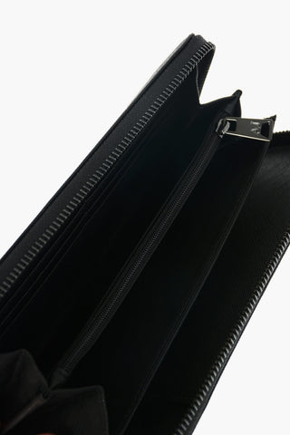 JEANS faux leather wallet with zip closure
