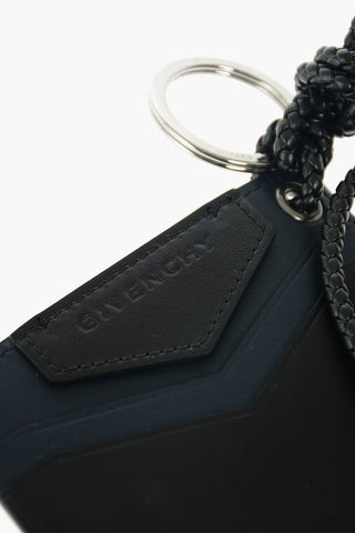 leather neck card holder