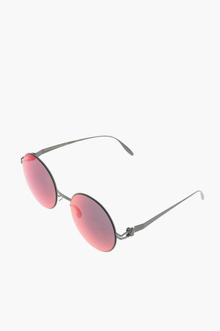 BERNHARD WILLHELM Scarlet flash lenses JANIS round sunglasses