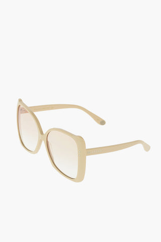 occhiali da sole oversized con montatura squadrata