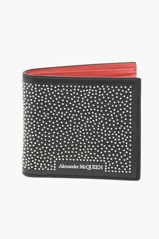 studded leather wallet