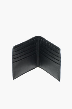 JEANS all over logo faux leather wallet