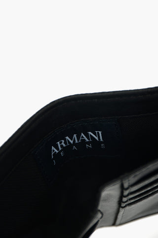 JEANS all over logo faux leather wallet