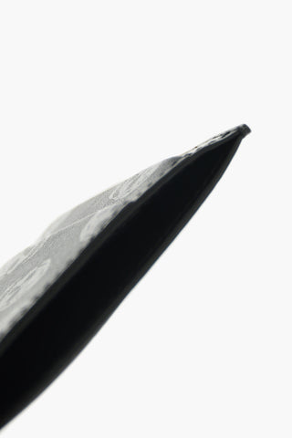 Portacarte in pelle stampa teschi