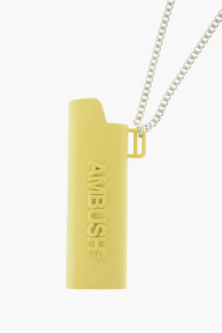 Collana in metallo con pendente porta accendino