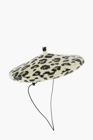 mini basco in latex stampa animalier