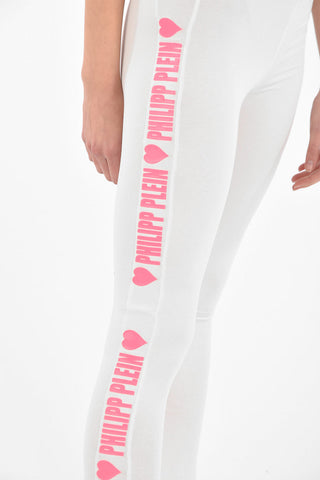 COUTURE EST.1978 Logo Side Band Cotton Leggings