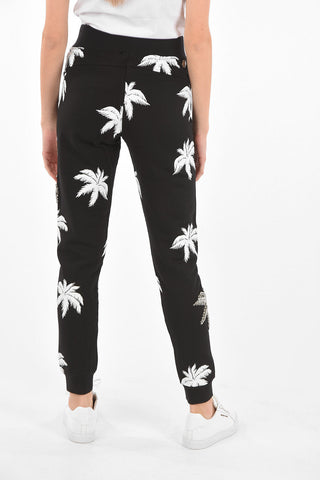 COUTURE Printed Joggers ALOHA with Rhinestoned embellishments