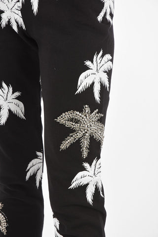 COUTURE Printed Joggers ALOHA with Rhinestoned embellishments