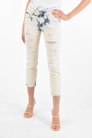 COUTURE Tye-dye Boyfriend Jeans