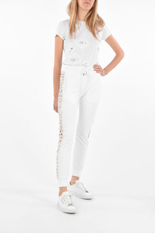 COUTURE EST.1978 Jogger Pants with Side Inserts Cut-out