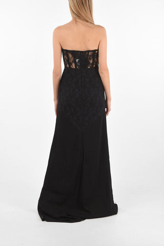 Long Dress with Laced Corset