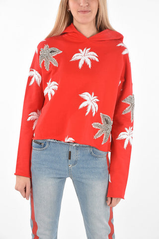 COUTURE EST.1978 printed ALOHA sweatshirt with hood