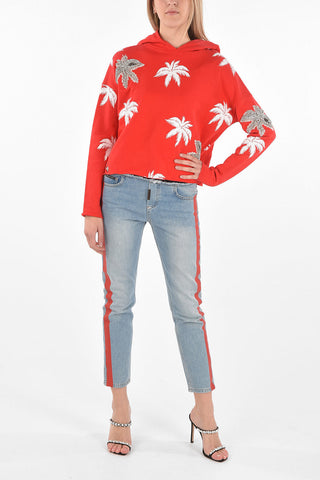 COUTURE EST.1978 printed ALOHA sweatshirt with hood