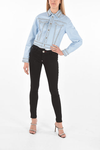 COUTURE Bomber in Pelle CRYSTAL impreziosito da cristalli e borchie