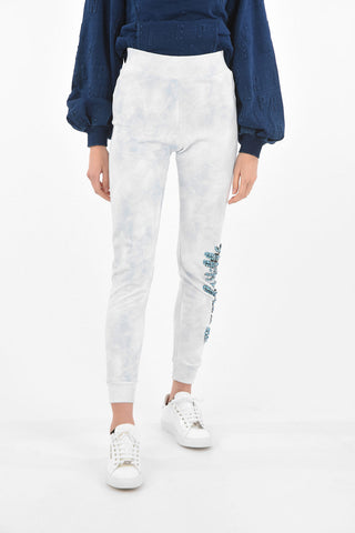 COUTURE Tye-dye Joggers PP1978 with Rhinestoned Logo