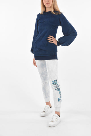 COUTURE Tye-dye Joggers PP1978 with Rhinestoned Logo
