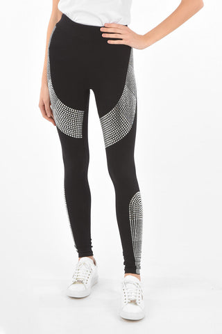 COUTURE Rhinestone Embellished Leggings CRYSTAL ME