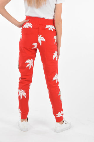 COUTURE Printed Joggers ALOHA with Rhinestoned embellishments