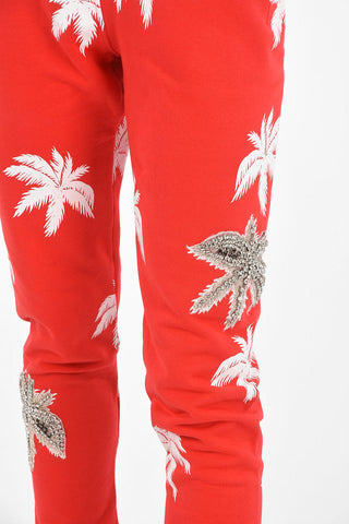 COUTURE Printed Joggers ALOHA with Rhinestoned embellishments