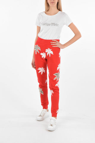 COUTURE Printed Joggers ALOHA with Rhinestoned embellishments