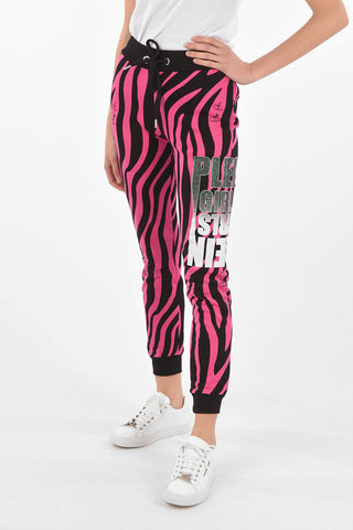 COUTURE Printed Joggers ZEBRA with Glittery Logo
