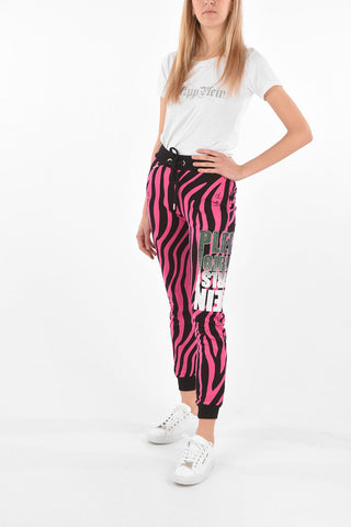 COUTURE Printed Joggers ZEBRA with Glittery Logo