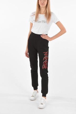 COUTURE Embroidered Logo DESTROYED Joggers