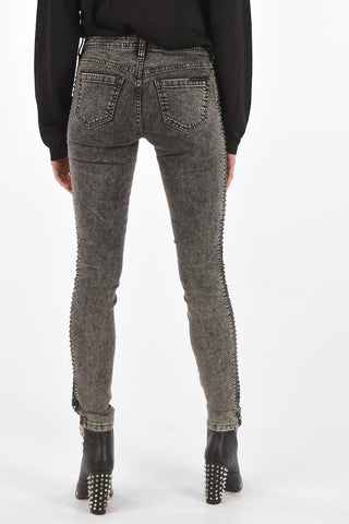 slim fit MENTE APERTA jeans with studs profile