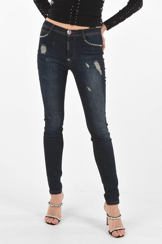 Dèlavè skinny fit CRYSTAL Distressed Denims
