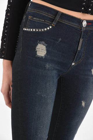 Dèlavè skinny fit CRYSTAL Distressed Denims