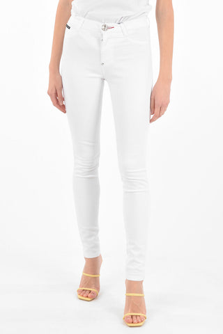 COUTURE Jeggings a vita alta ANGEL Con ricamo ali