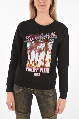 COUTURE Crewneck Sweatshirt LS PP1978 with BEVERLY HILLS Print