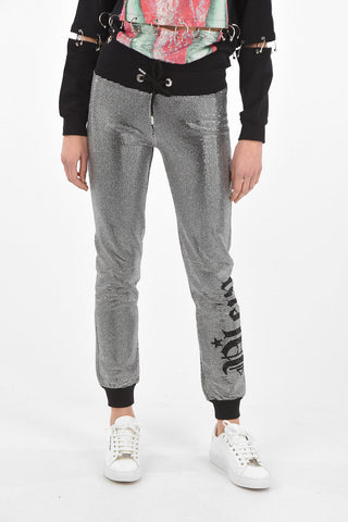 COUTURE Joggers con Cristalli All-Over