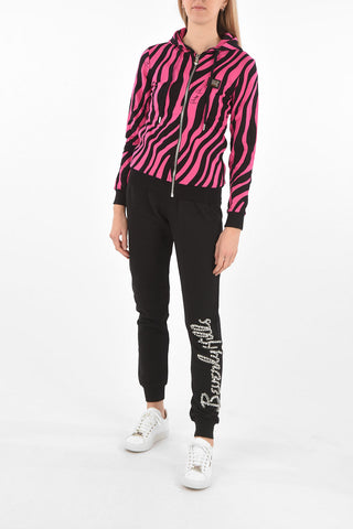 COUTURE Printed Hooded Sweatshirt ZEBRA